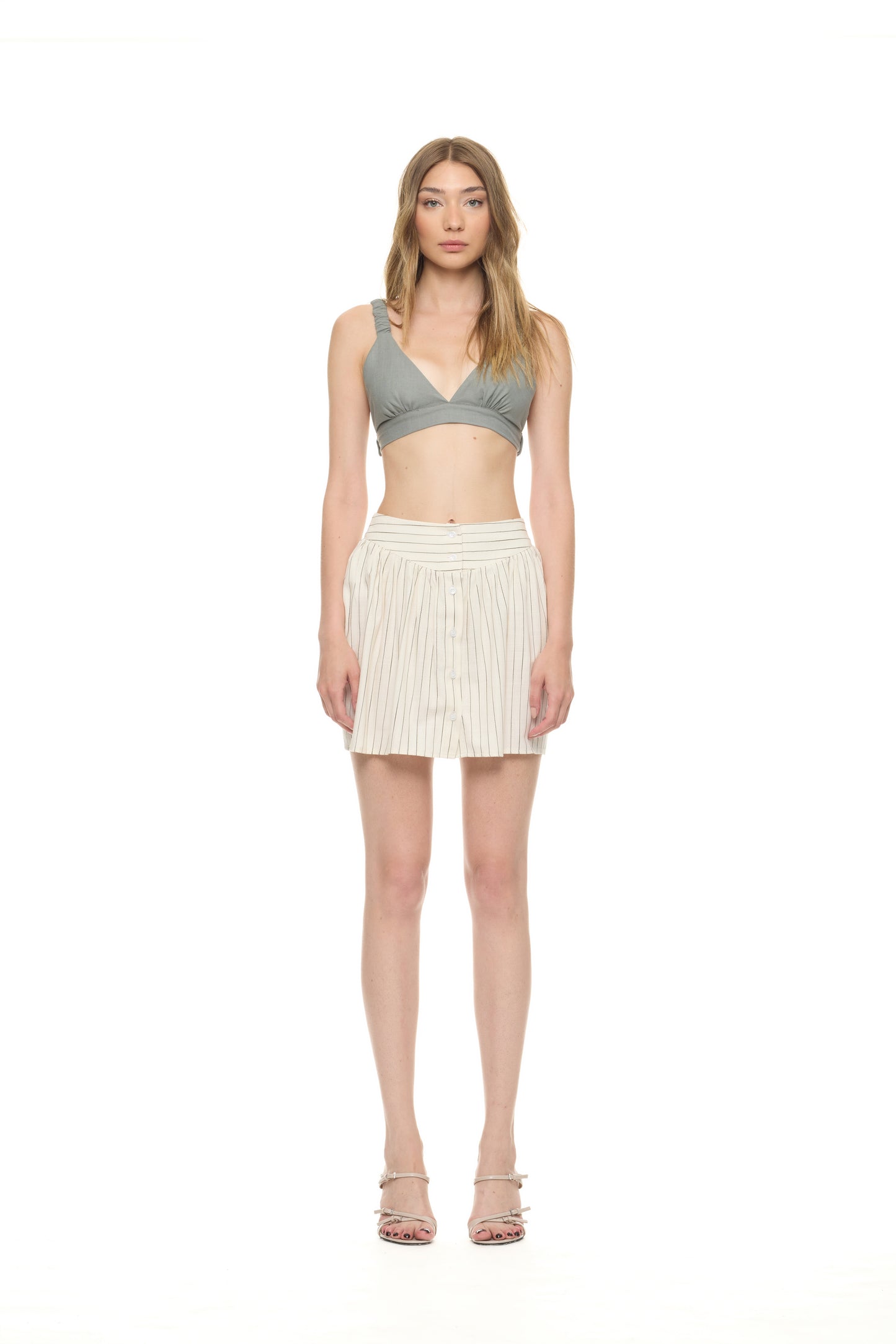 Etek SARA Off-White Stripe
