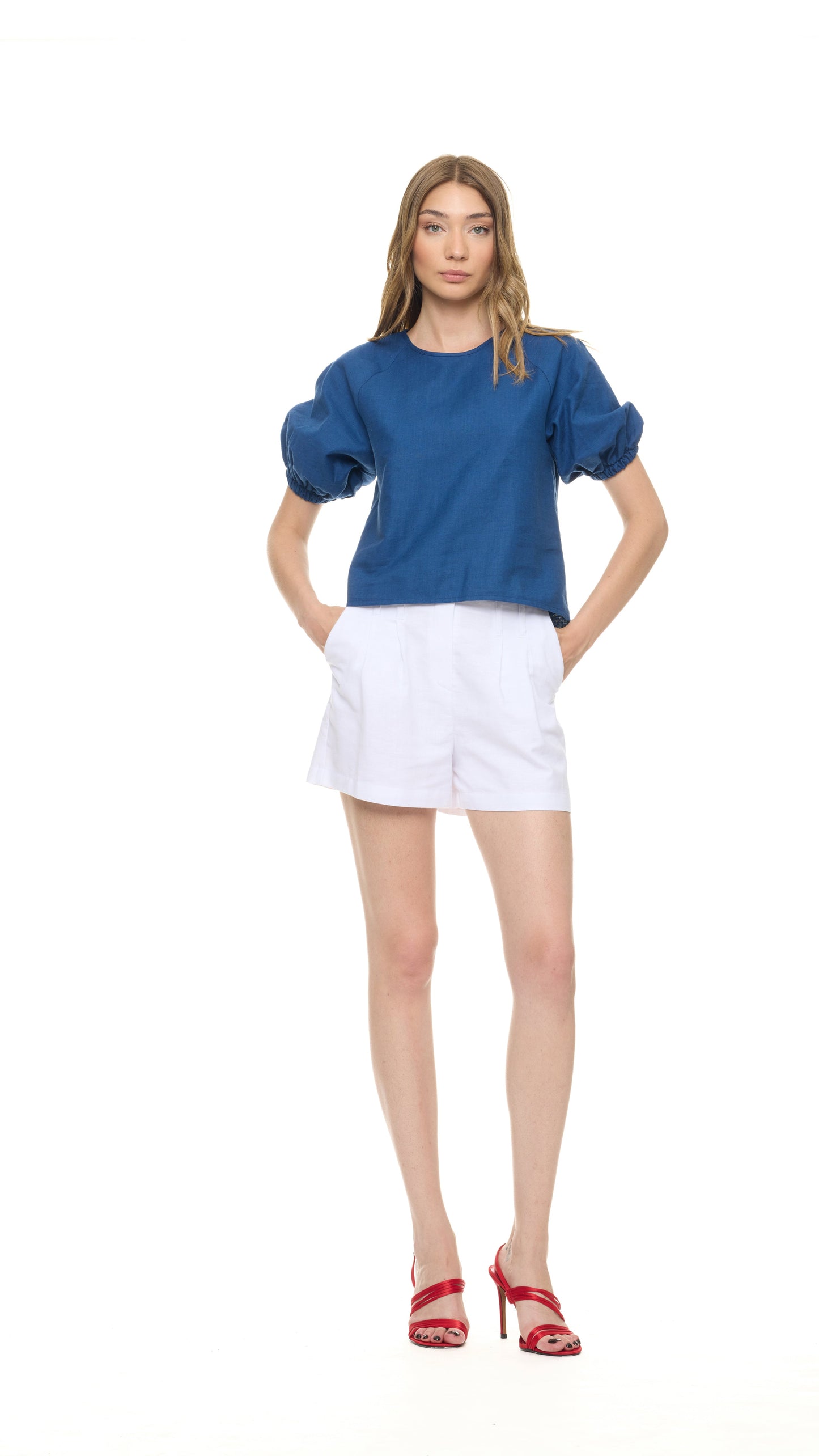 Blus BILLIE Mürekkep Mavisi